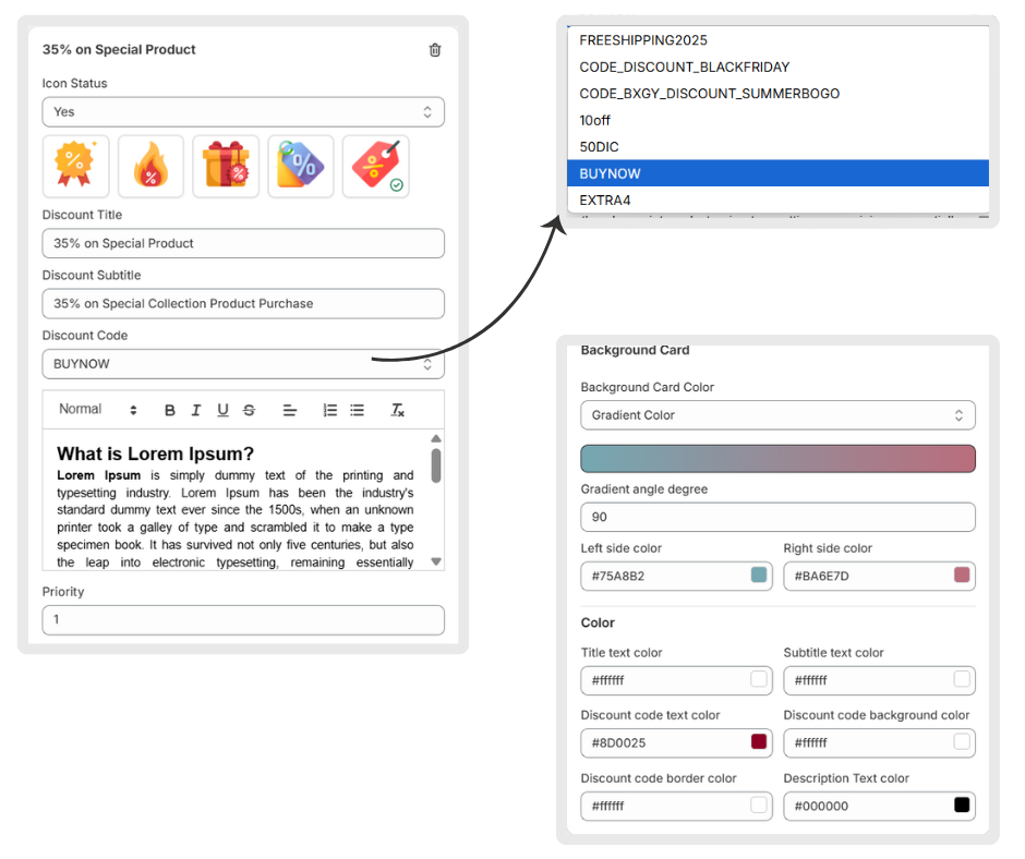 Settings | CI Discount & Offers
